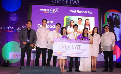 Giải nhì và giải ba được trao cho đội HeartSound của Singapore và đội Opticode từ Philippines. 
